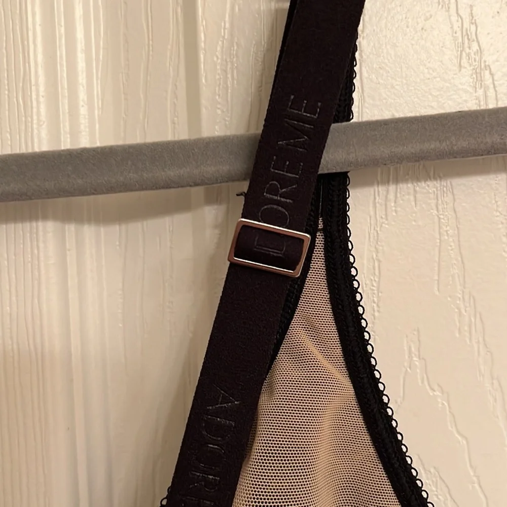 Adore Me Black Celestine Unlined Plus Sexy Lace Underwire Bra Size 40DD